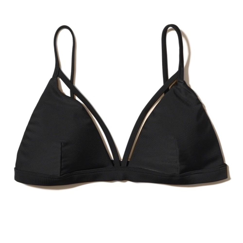 Hollister Black Strappy Triangle Bikini Top